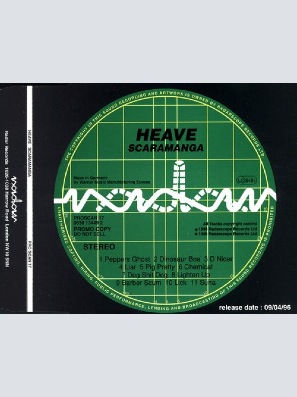 CD, Album, Promo Heave - Scaramanga