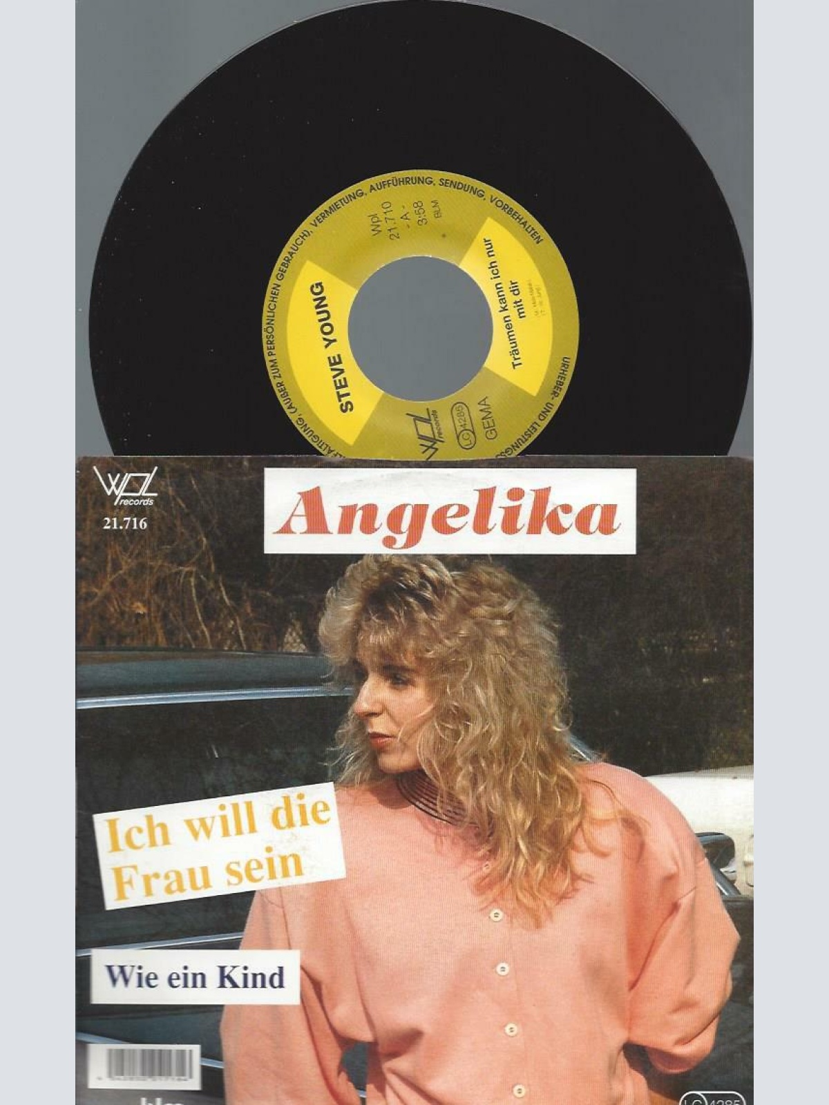 7" Angelika – Ich Will Die Frau Sein