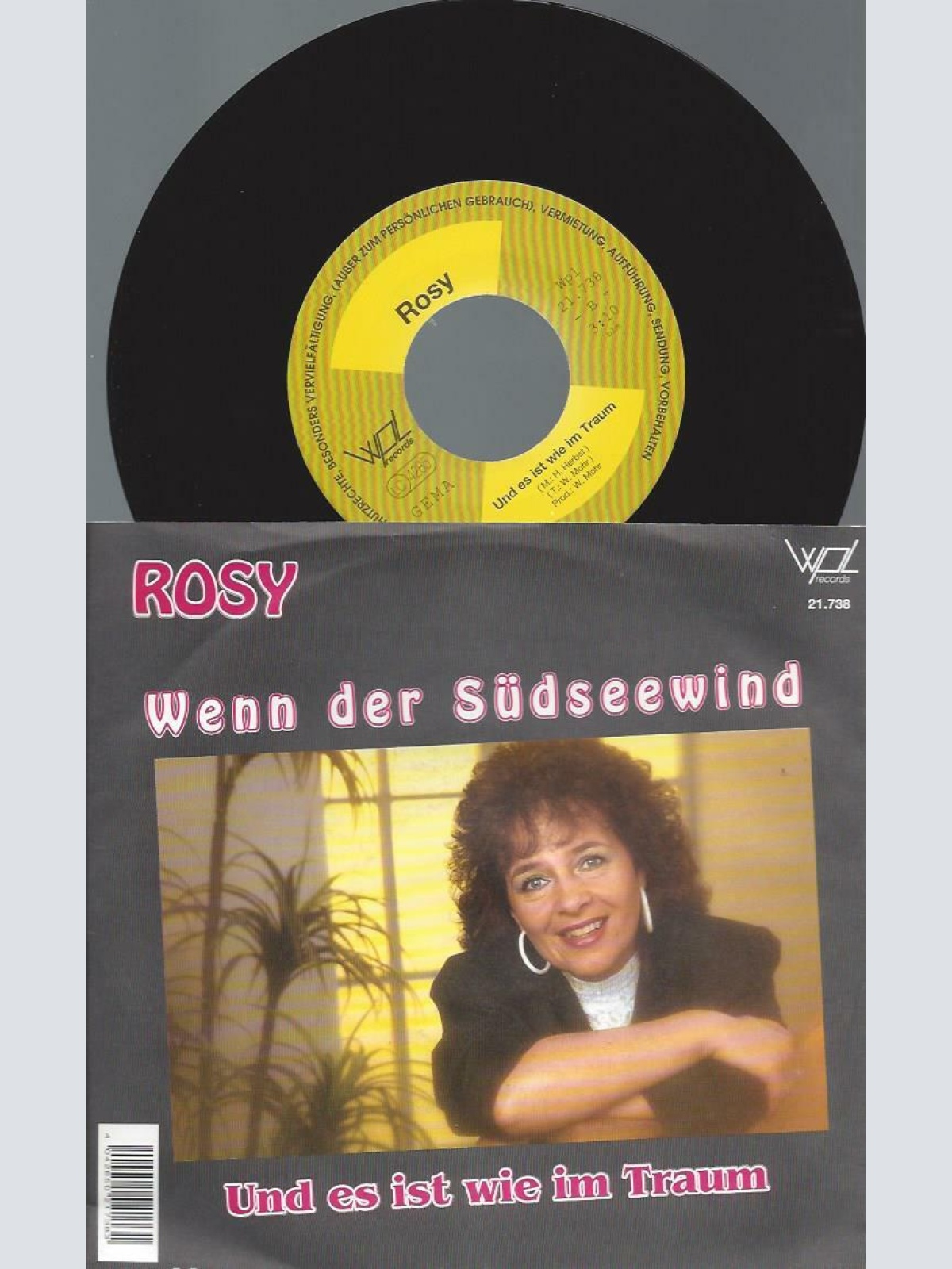 7" Rosy  – Wenn Der Südseewind