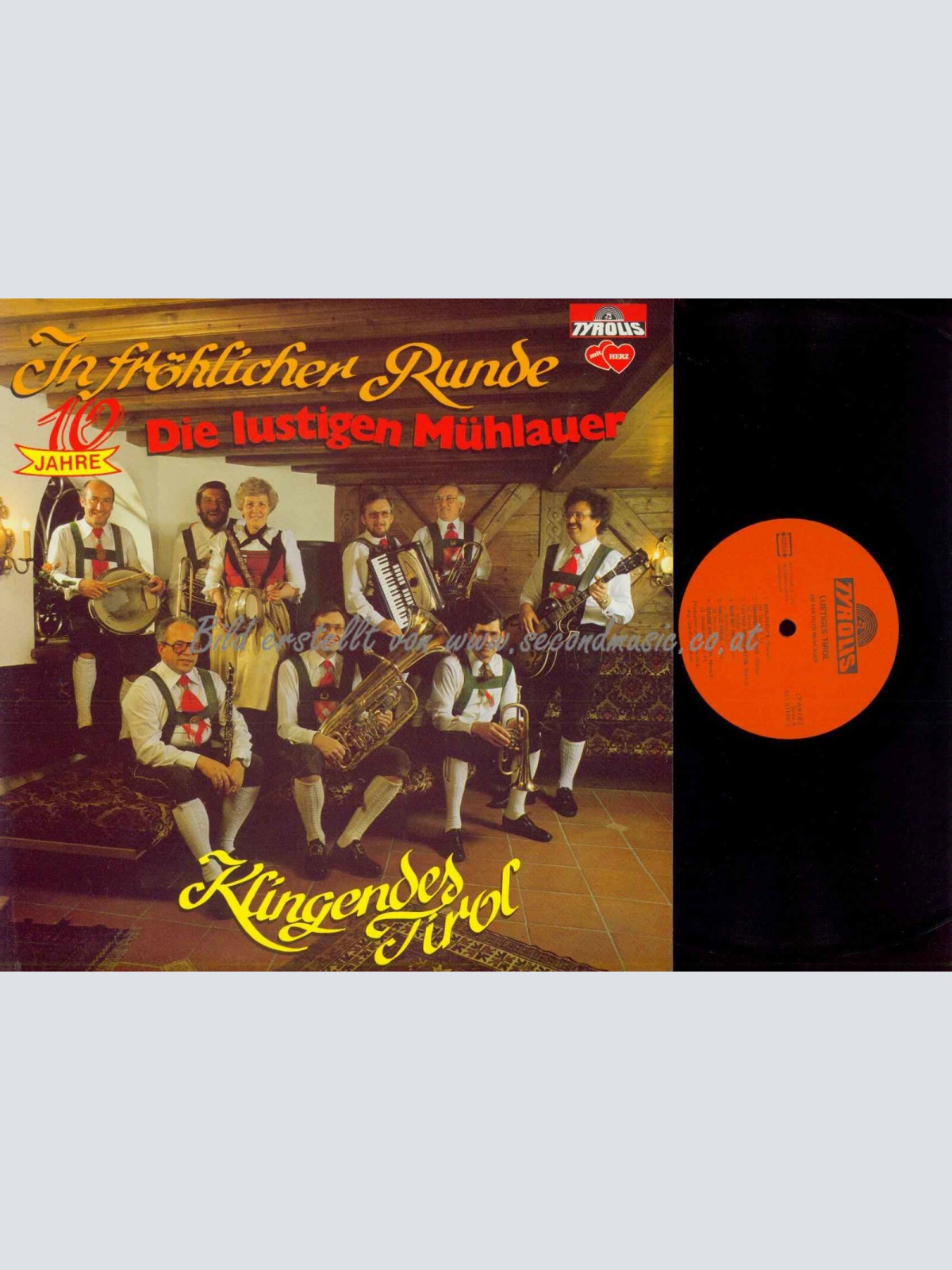 LP--Die lustigen Mühlauer --  In fröhlicher Runde  /   NM