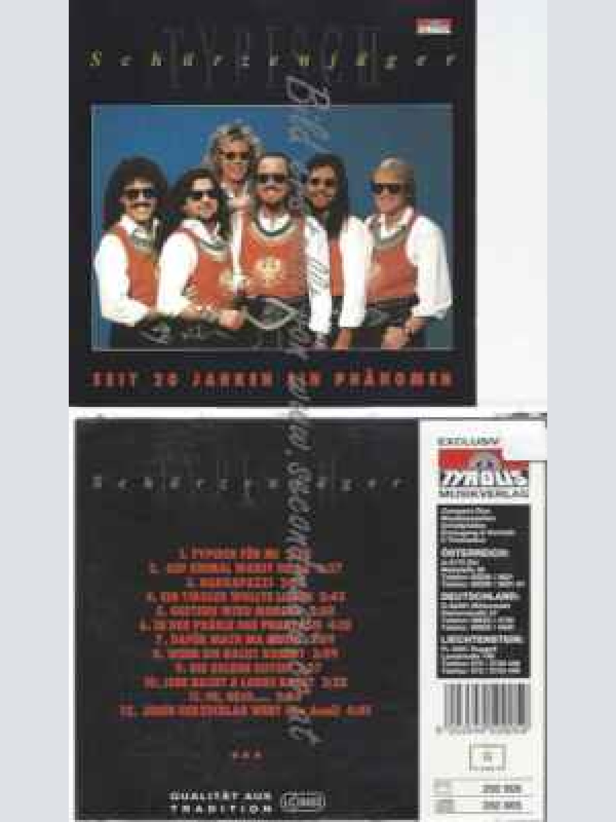 CD--  DIE ZILLERTALER SCHÜRZENJÄGER--TYPISCH SCHÜRZENJÄGER