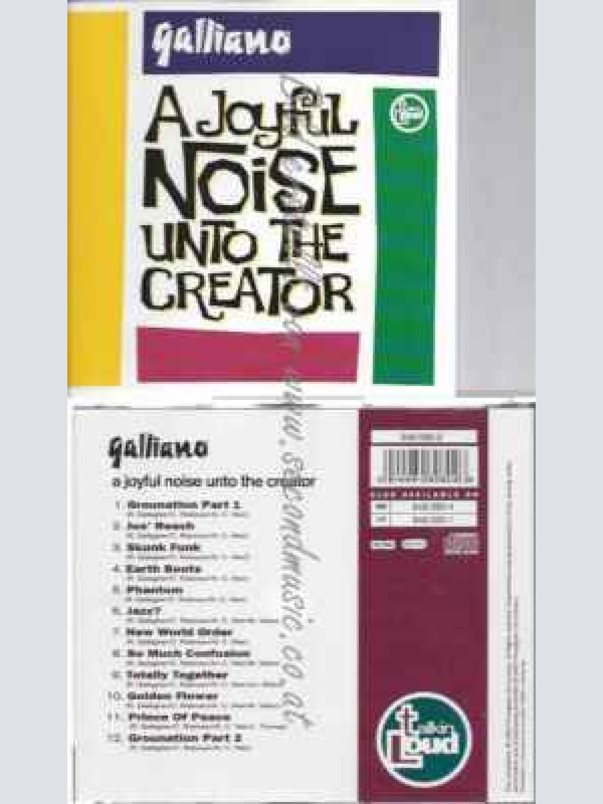 CD--GALLIANO--A JOYFUL NOISE UNTO THE CREATOR