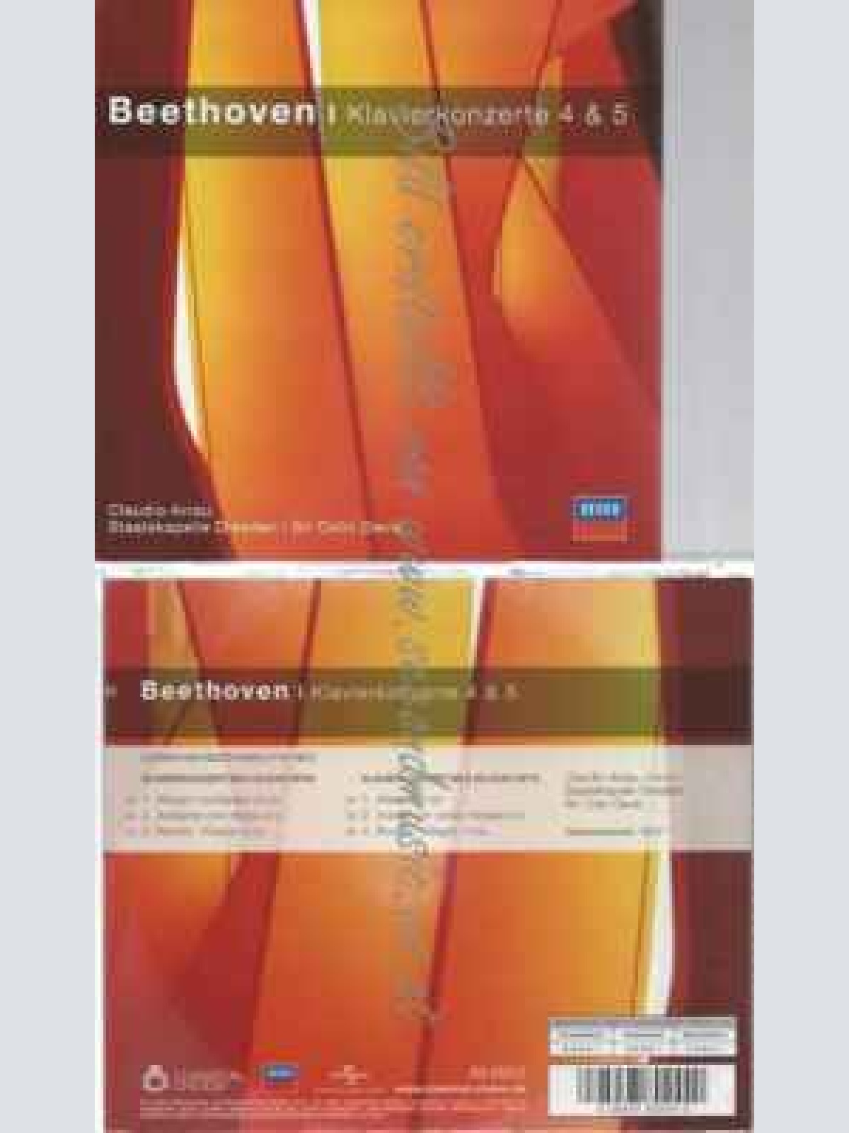 CD-- Beethoven  – Klavierkonzerte 4 & 5