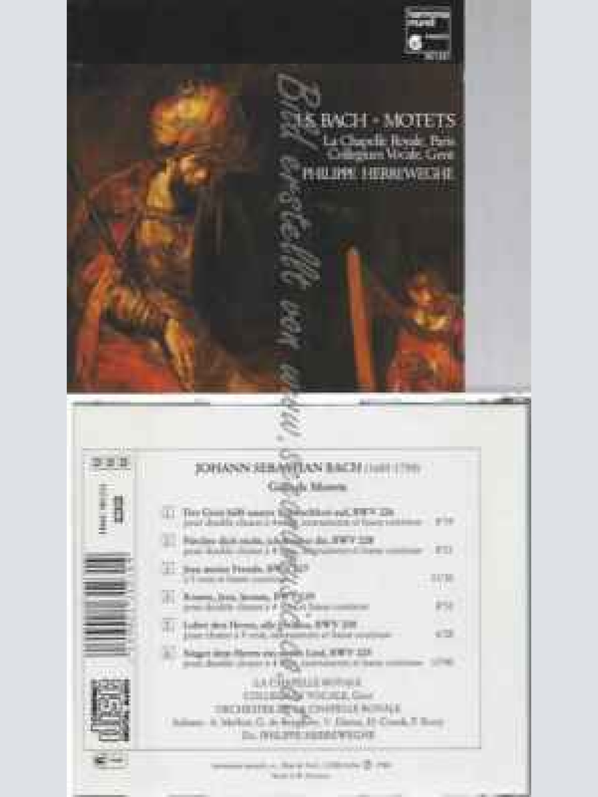 CD--CHAPELLE ROYALE, JOHANN SEBASTIAN BACH, ET AL.--MOTETTEN
