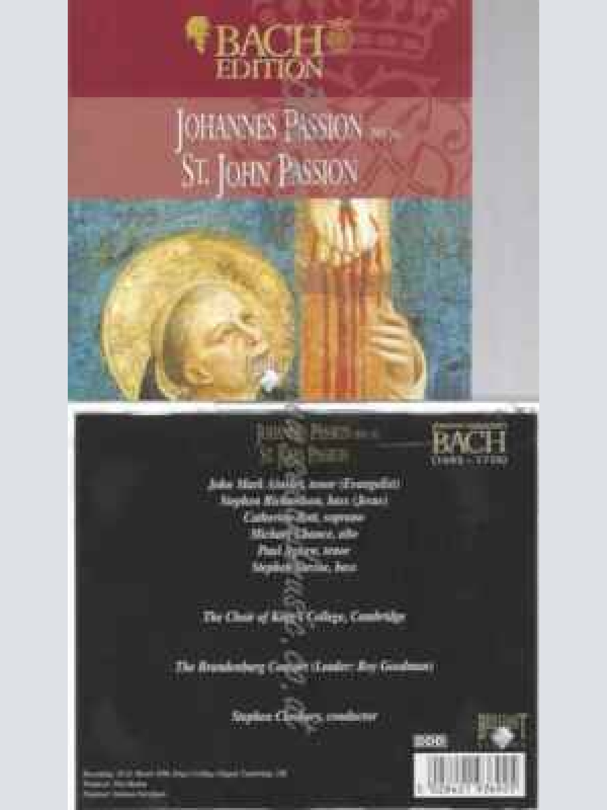 CD--UNBEKANNT--BACH EDITION:JOHANNES PASSION BMV , ST JOHN PASSION