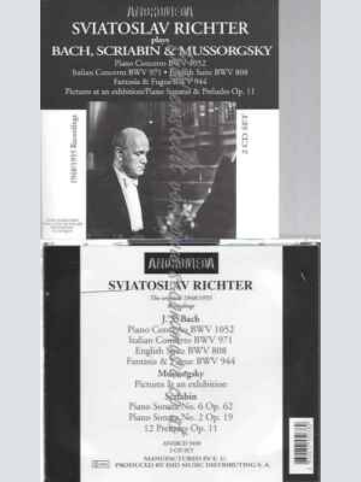 CD--CRIABIN/MUSSORGSKY/ SIVIATOSLAV RICHTER--BACH