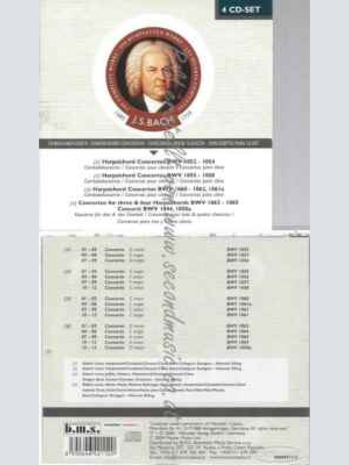 CD--Harpsichord Concertos BWV 1052-1054 / 1055-1058 / 1060-62 / Concertos for