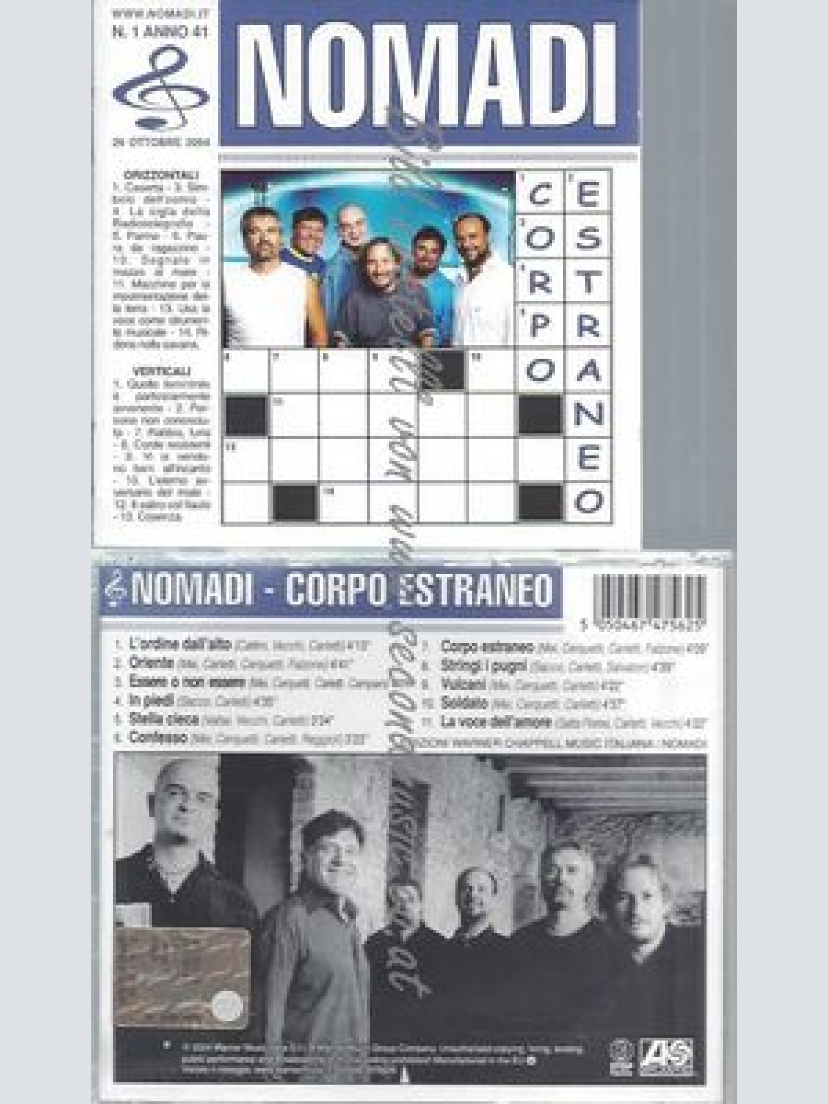 CD--NOMADI--CORPO ESTRANEO