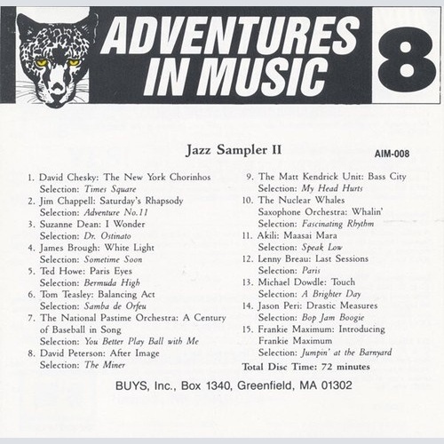 CD, Promo, Smplr Various - Jazz Sampler II