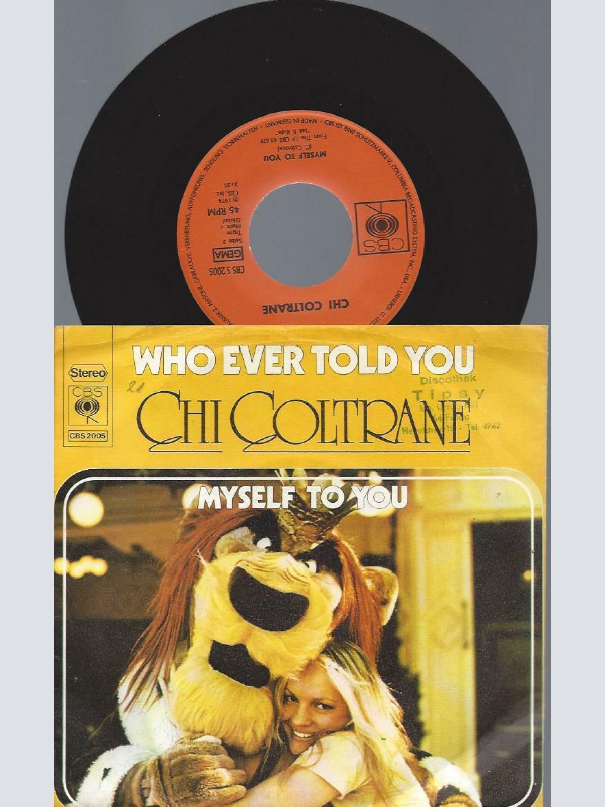 7"    Chi Coltrane – Who Ever Told You //