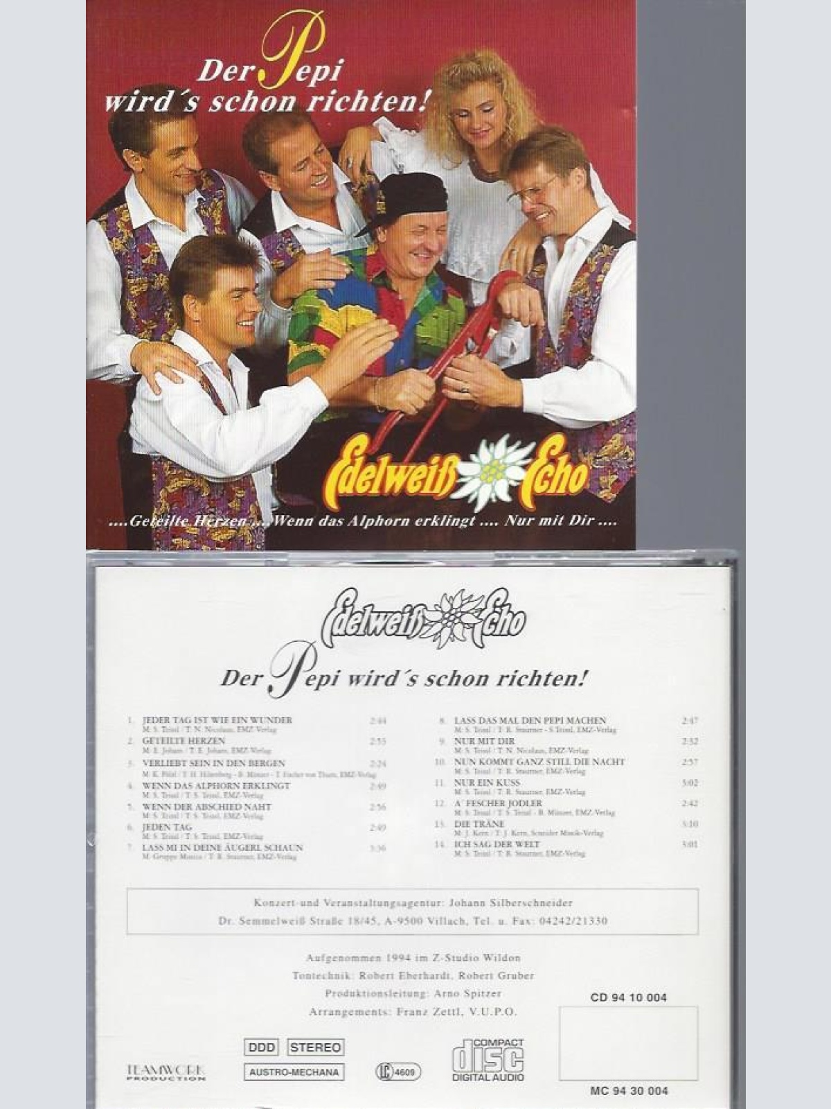 CD--EDELWEISS ECHO  DER PEPI WIRD'S SCHON RICHTEN
