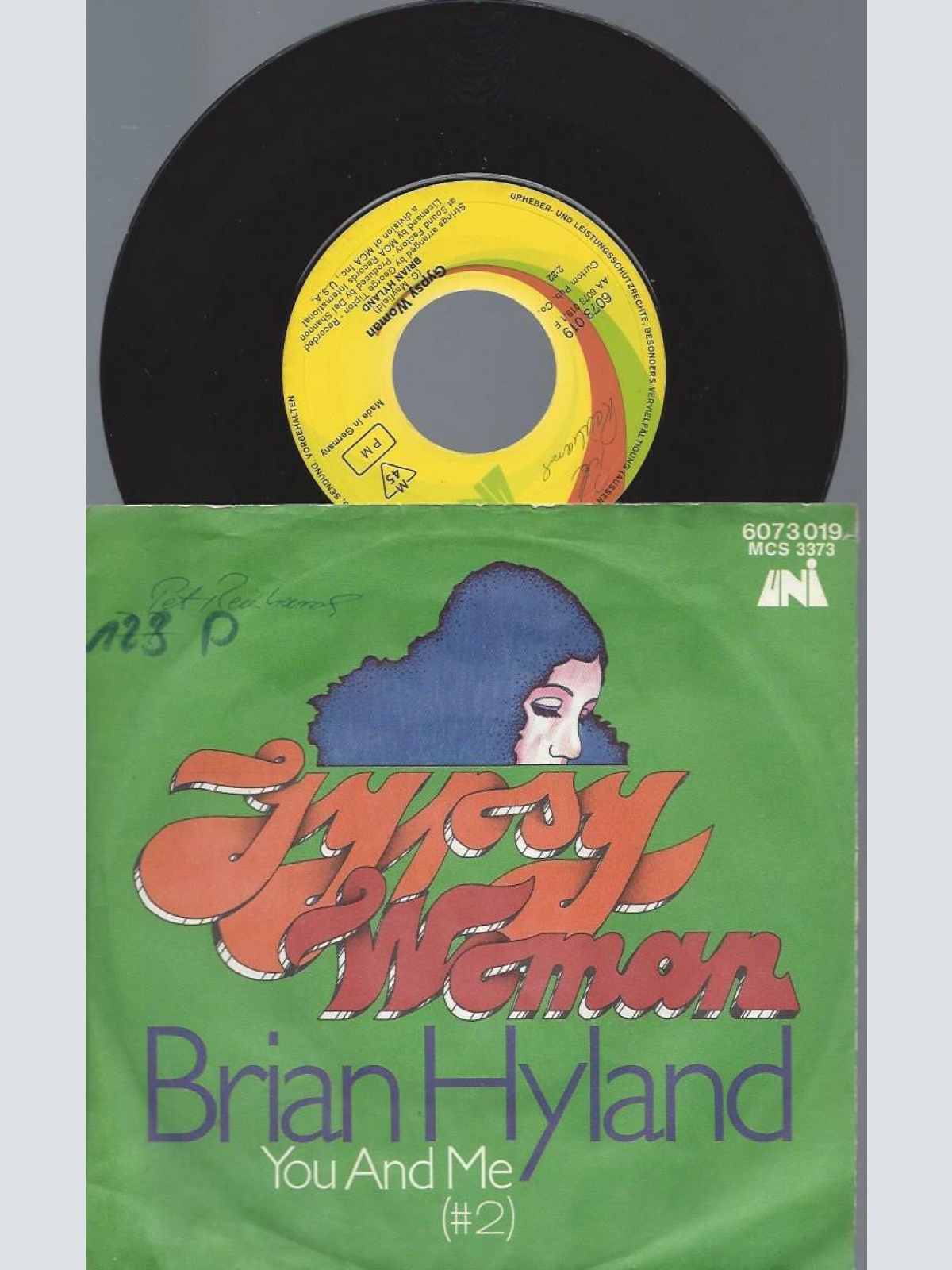 7"   Brian Hyland  Gypsy Woman