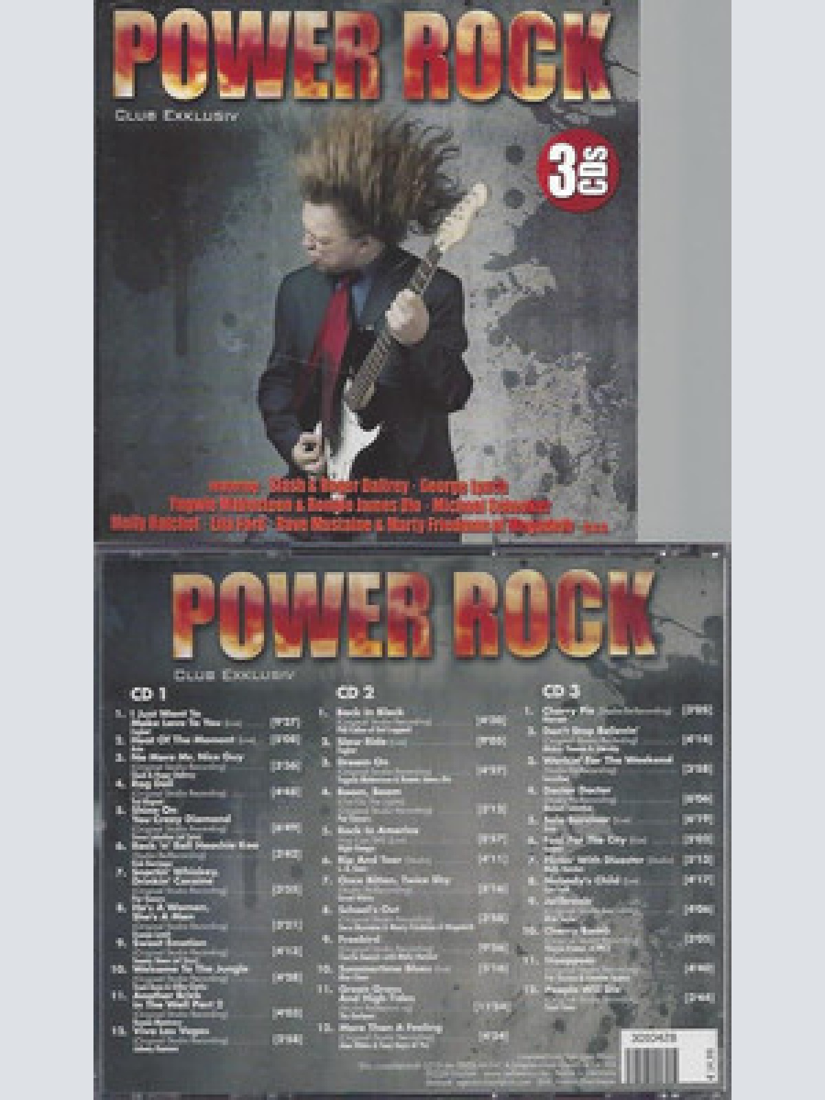 CD-POWER ROCK--CLUB EXCLUSIV--3 CDS