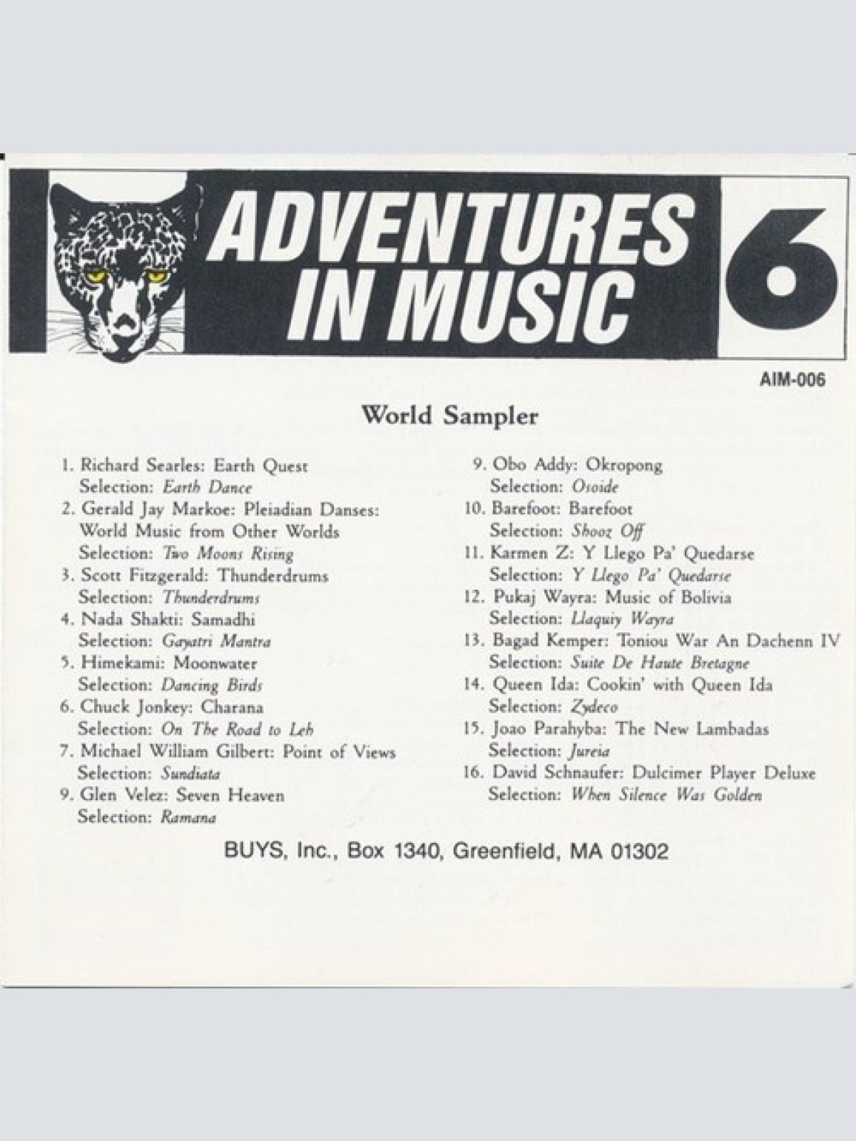 CD, Promo, Smplr Various - World Sampler