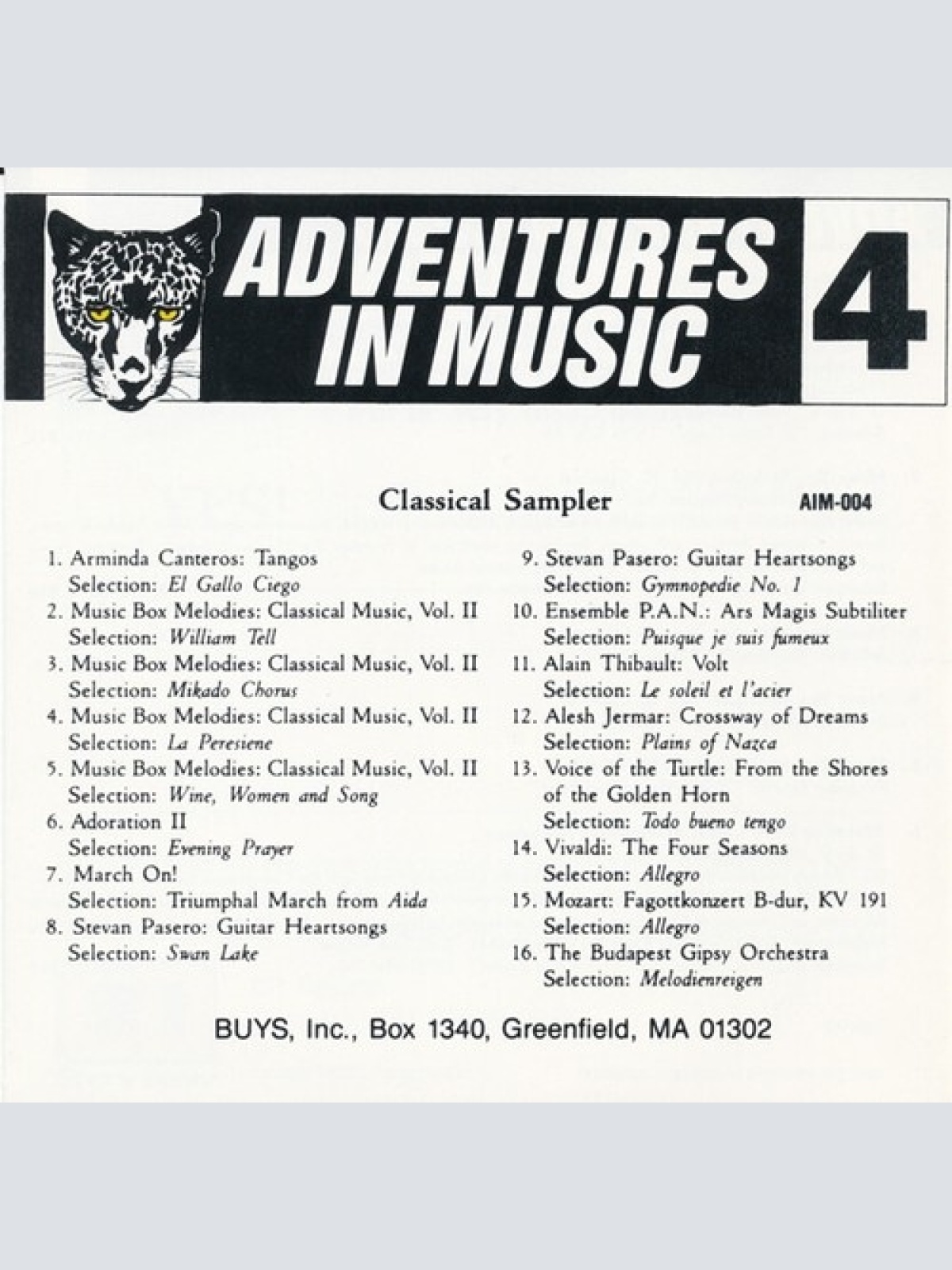 CD, Promo, Smplr Various - Classical Sampler