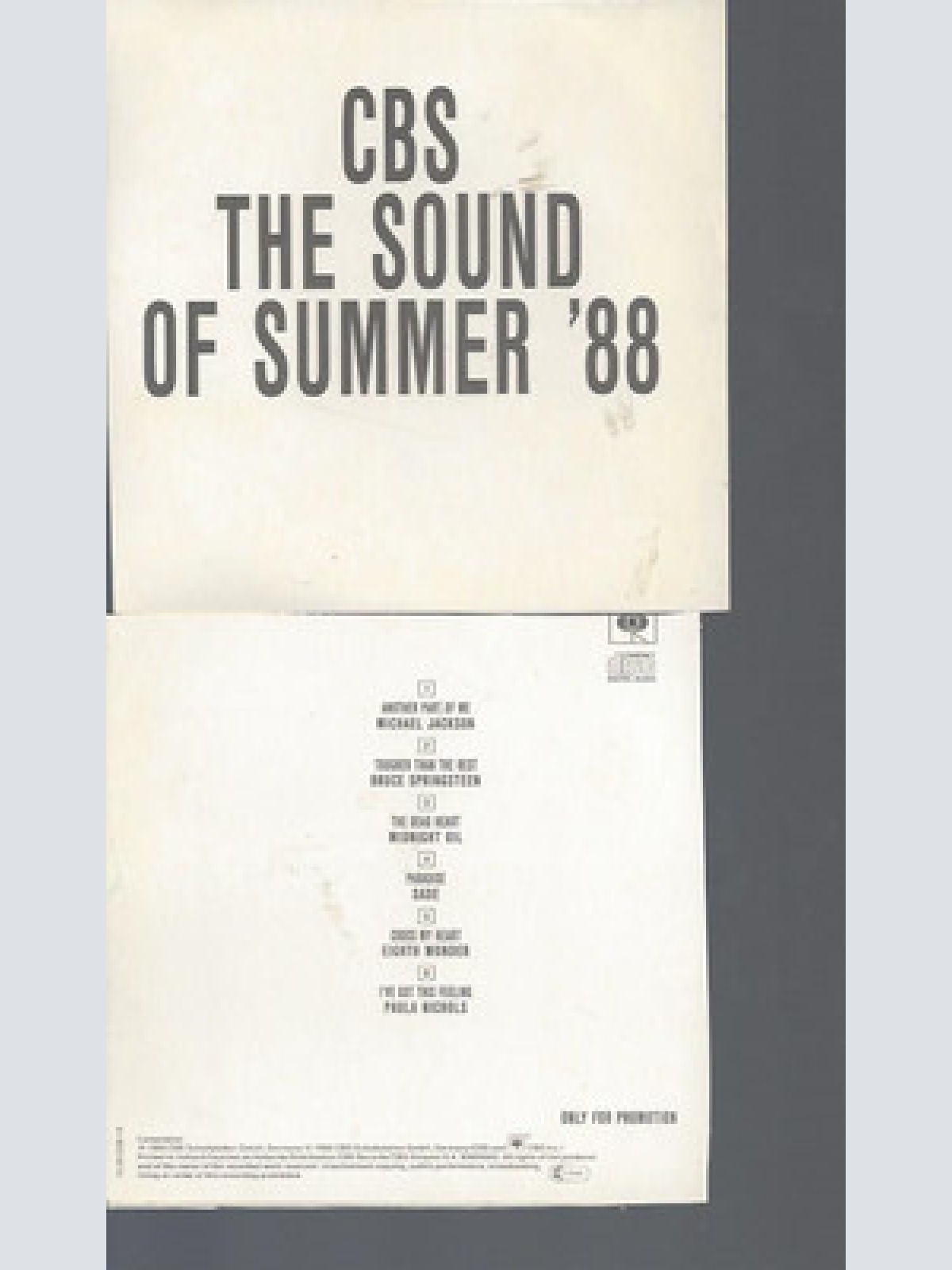 CD--CBS PROMO //MICHAEL JACKSON --SPRINGSTEEN MIDNIGHT OIL //3" CD