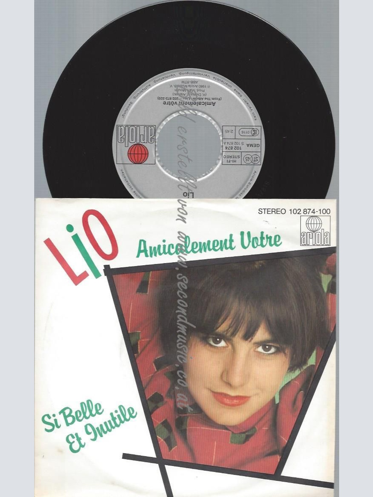 7"   Lio  Amicalement Vôtre