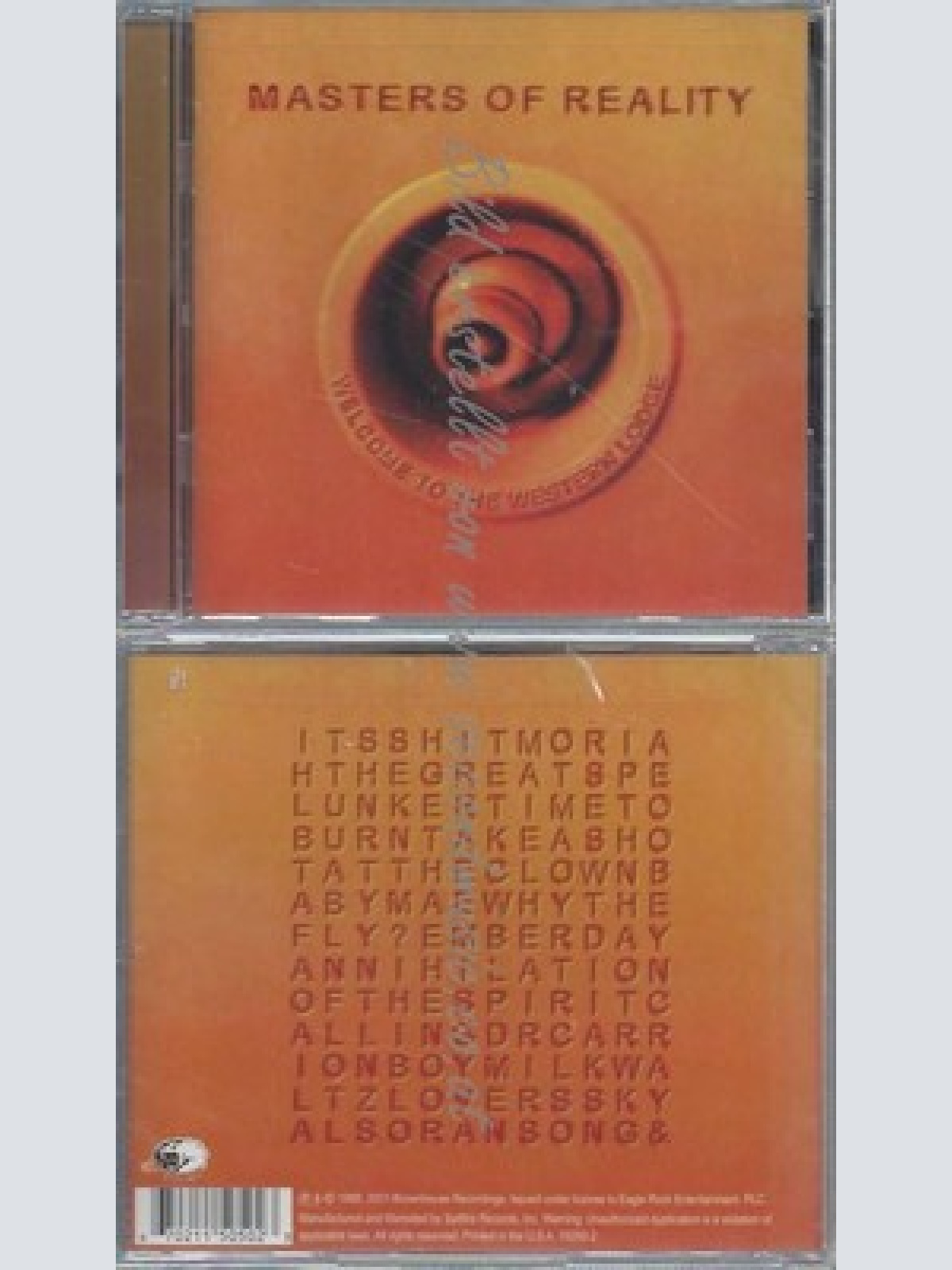 CD--MASTERS OF REALITY--WELCOME TO THE WESTERN LODGE | IMPORT