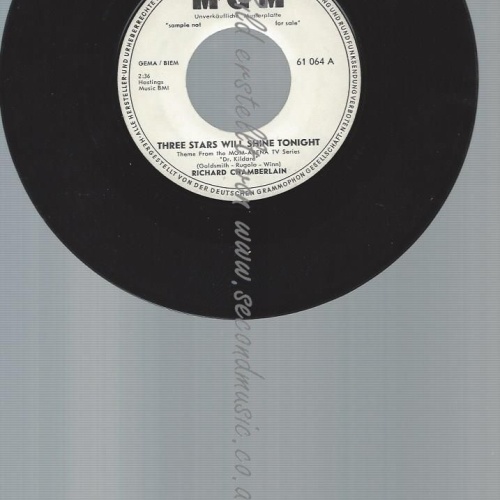 7"    RICHARD CHAMBERLAIN THREE STARS WILL SHINE TONIGHT //PROMO