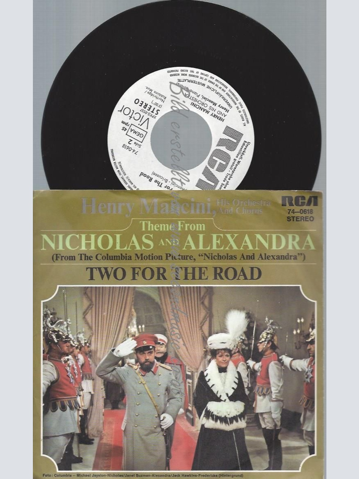 7"   Henry Mancini  Theme From Nicolas And Alessandra  //PROMO