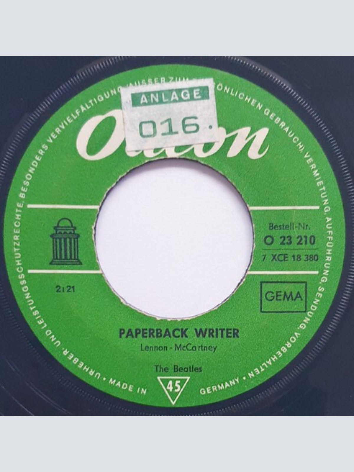 7", Single The Beatles - Paperback Writer