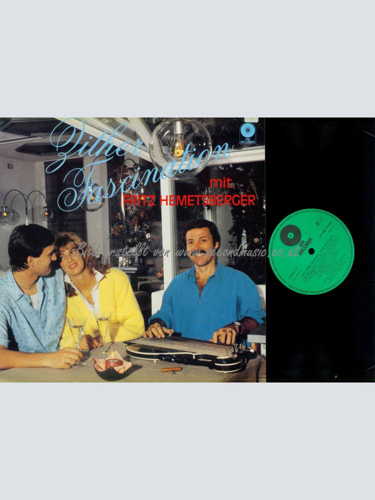 LP--Zither Fascination Mit Fritz Hemetsberger / VM Records    //NM