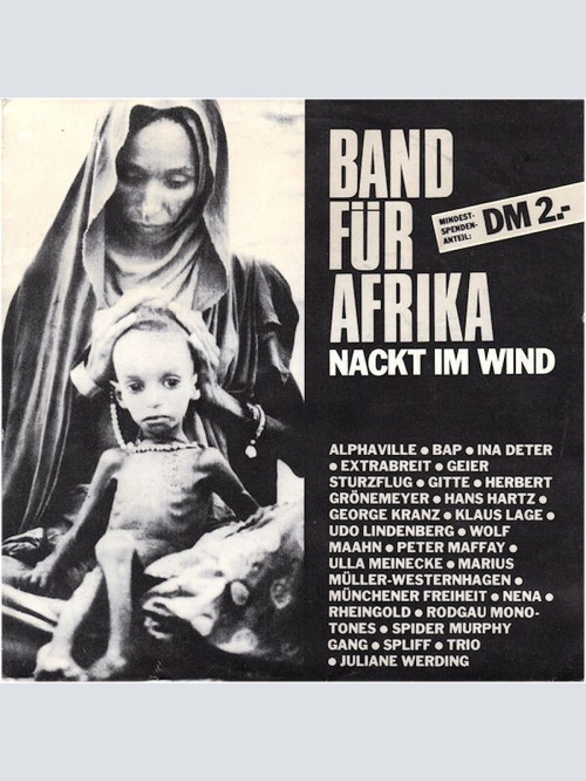 7", Single Band Für Afrika - Nackt Im Wind