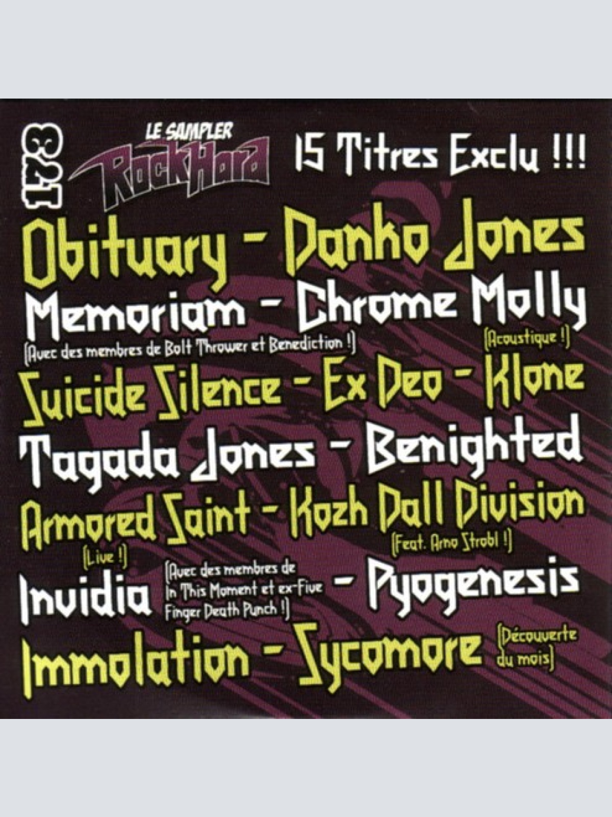 CD, Comp, Promo Various - Le Sampler RockHard 173