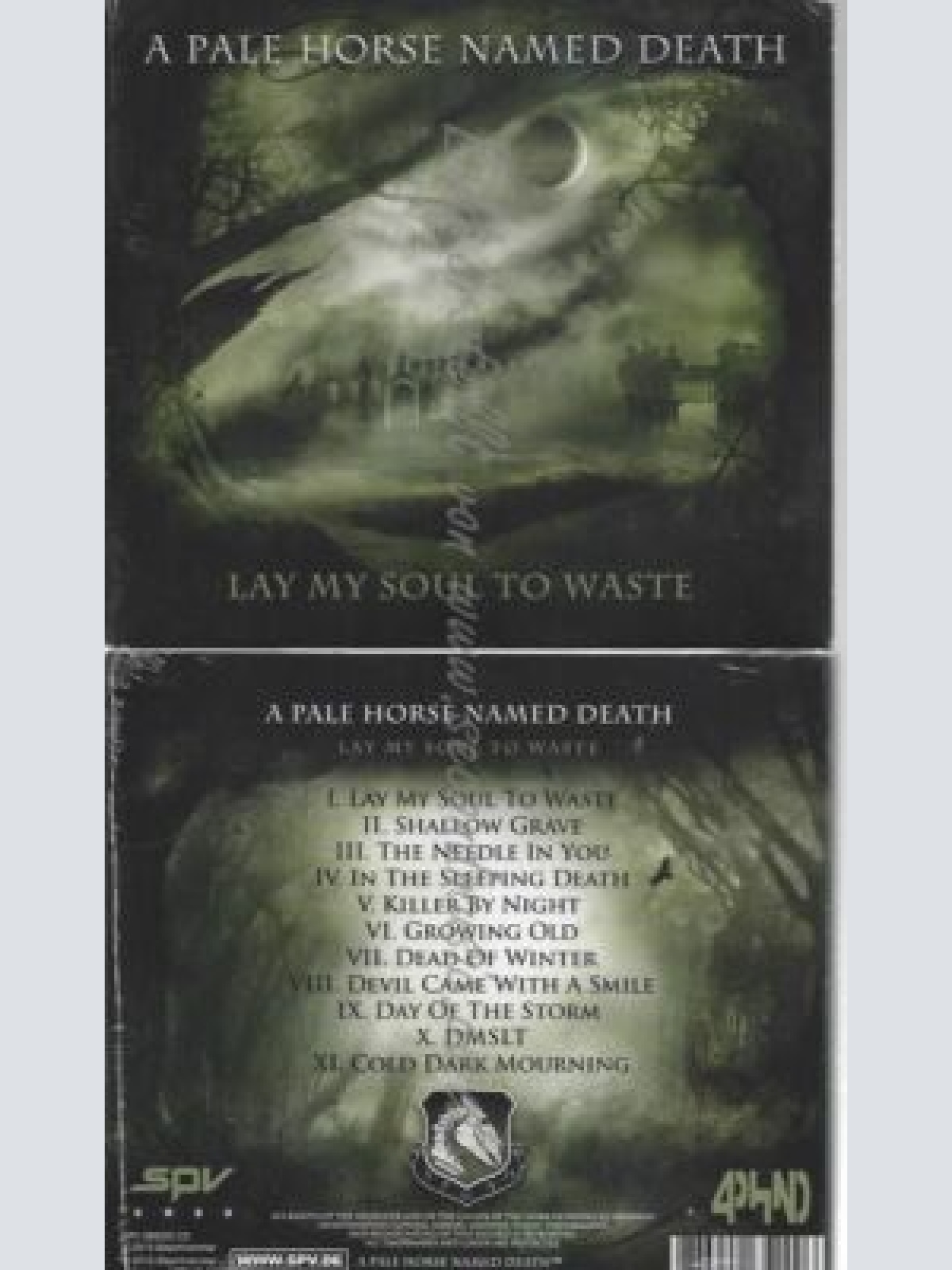 CD-- A PALE HORSE NAMED DEATH  --LAY MY SOUL TO WASTE