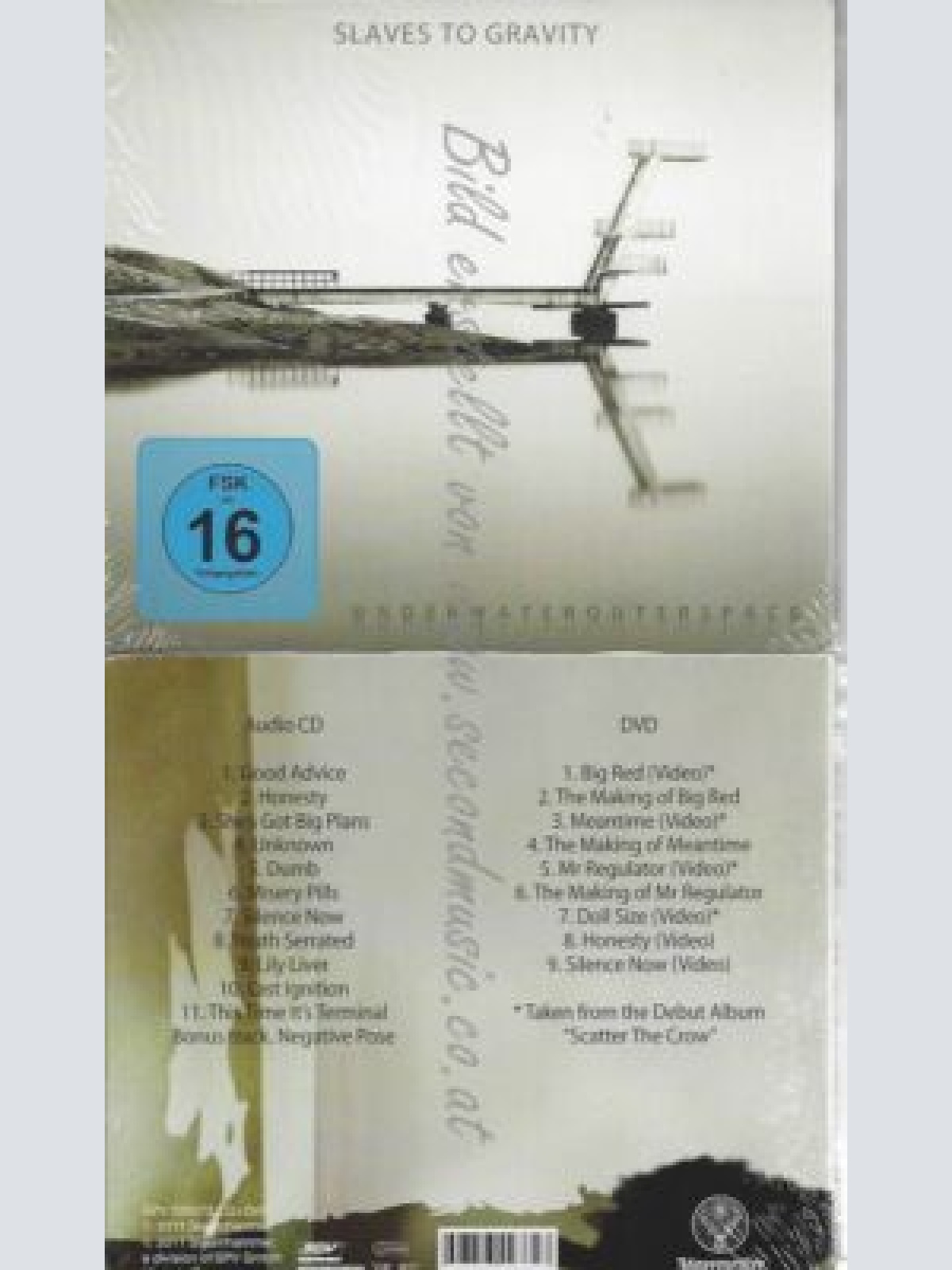 CD-- SLAVES TO GRAVITY  --UNDERWATEROUTERSPACE CD+ DVD