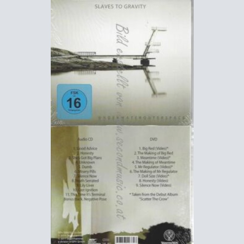 CD-- SLAVES TO GRAVITY  --UNDERWATEROUTERSPACE CD+ DVD