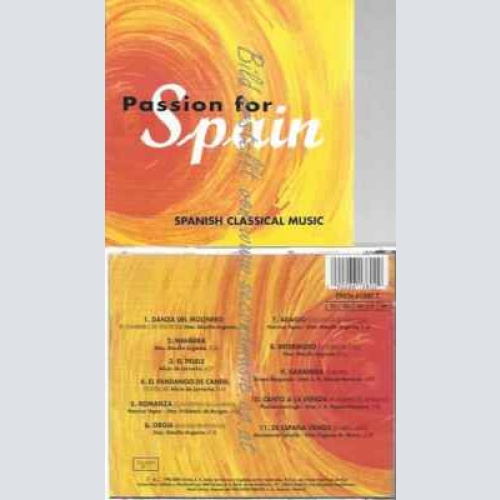 CD--VARIOUS--PASSION FOR SPAIN SPANISH CLASSICAL MUSIC