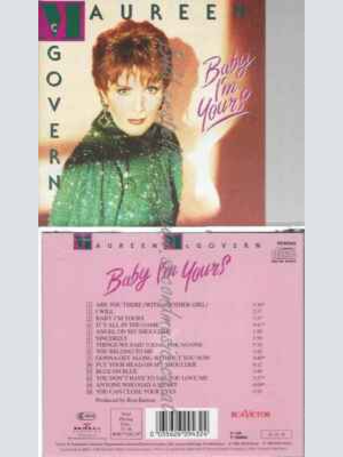 CD--MAUREEN MCGOVERN--BABY I'M YOURS