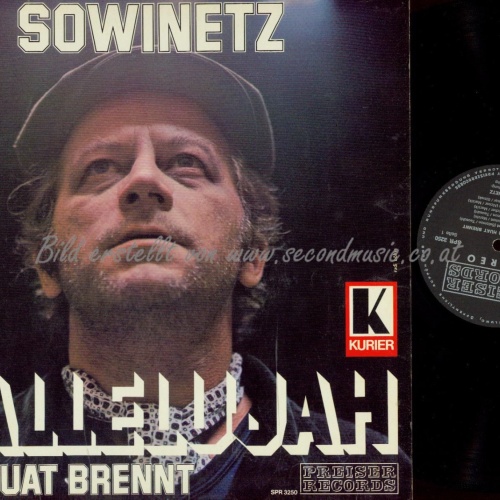 LP--KURT SOWINETZ HALLELUJAH DER HUAT BRENNT