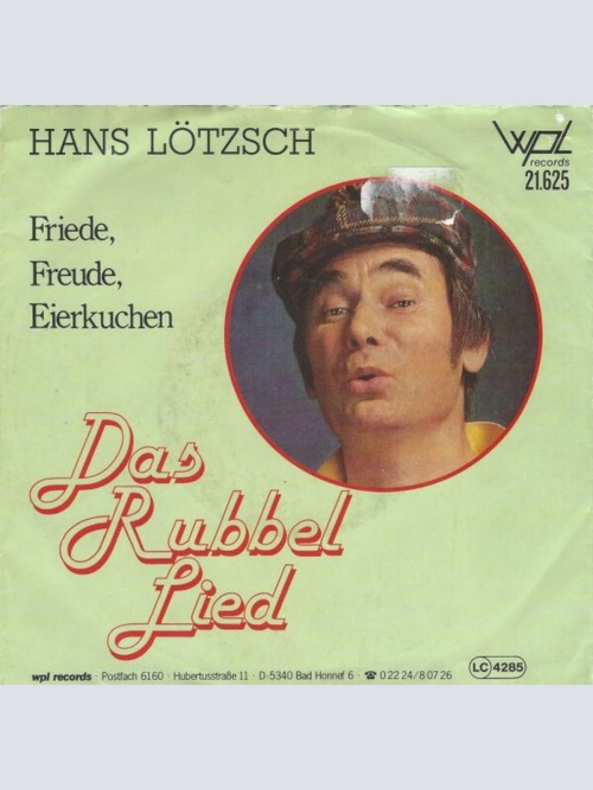7", Single Hans Lötzsch - Das Rubbel-Lied