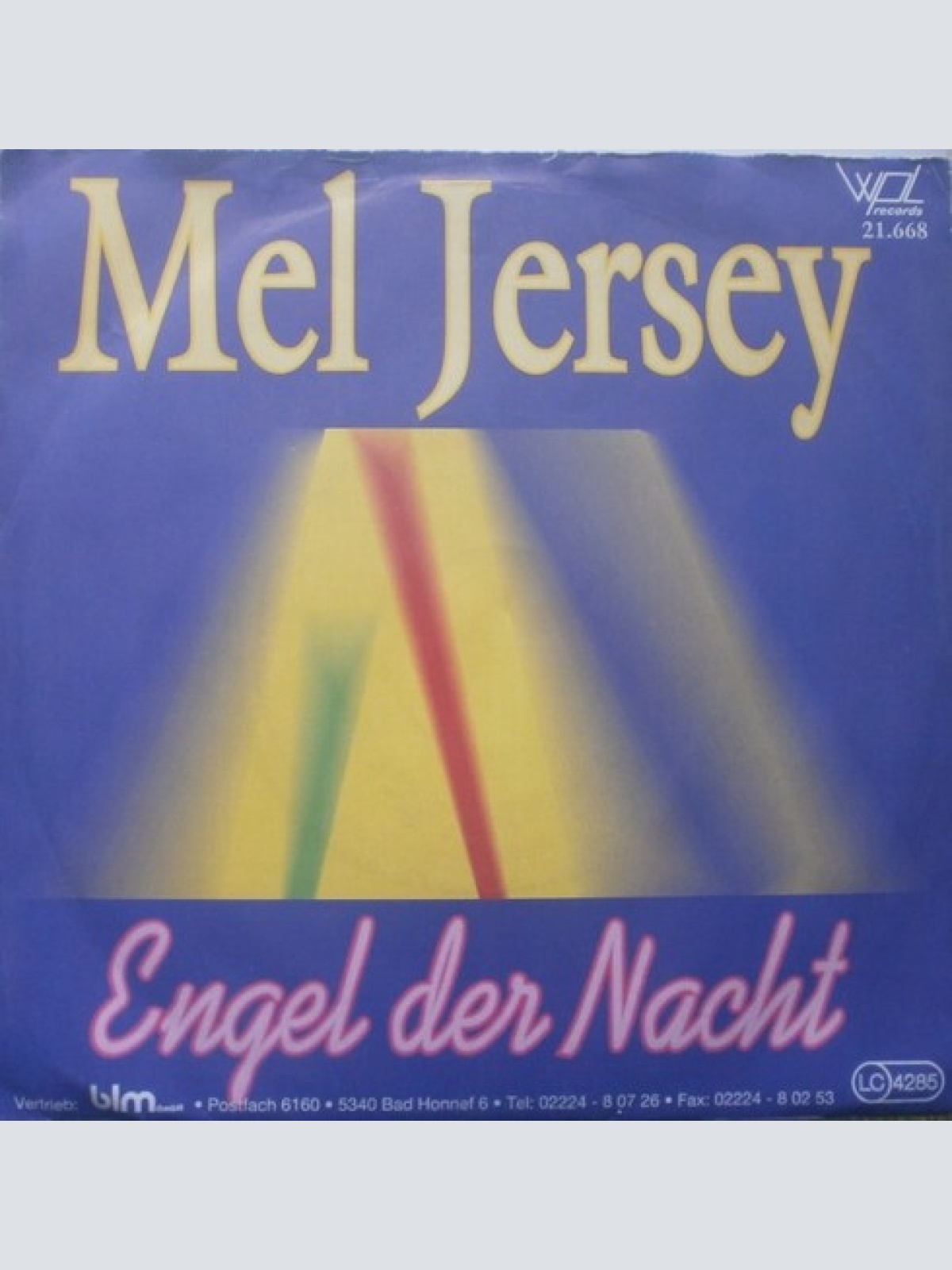 7", Single Mel Jersey - Engel Der Nacht