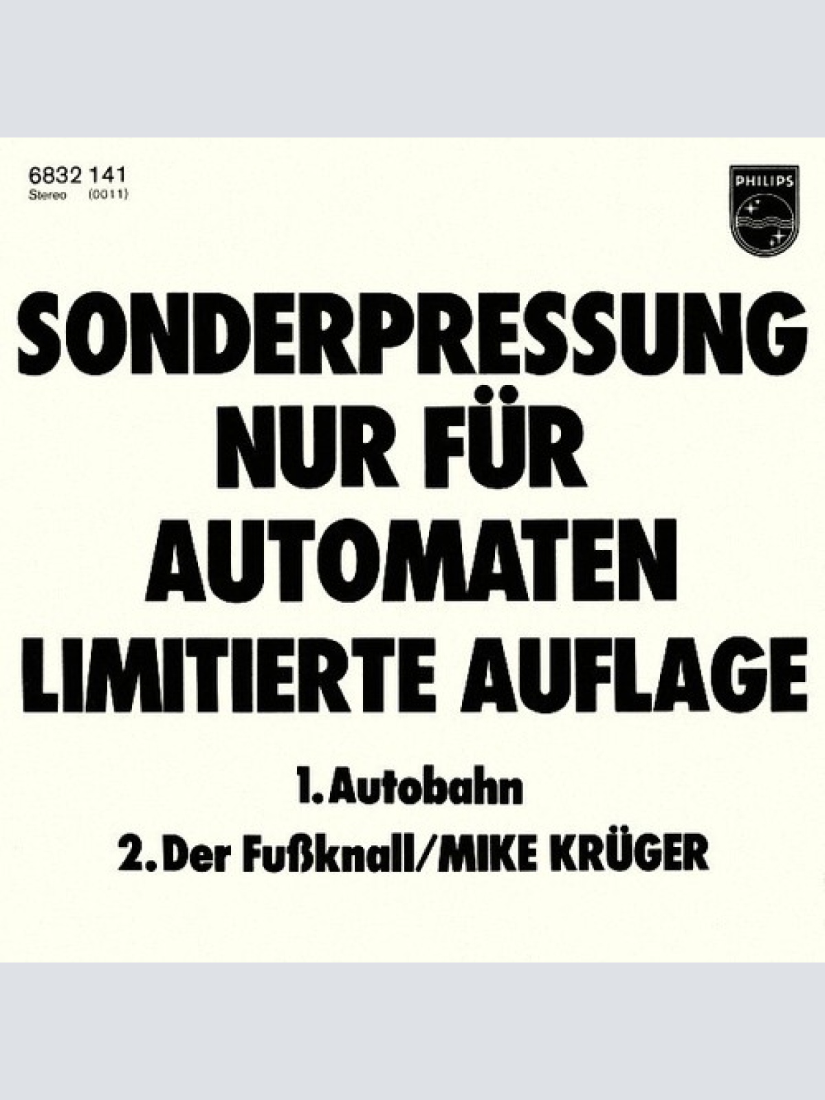 7", Single, Ltd Mike Krüger - Autobahn