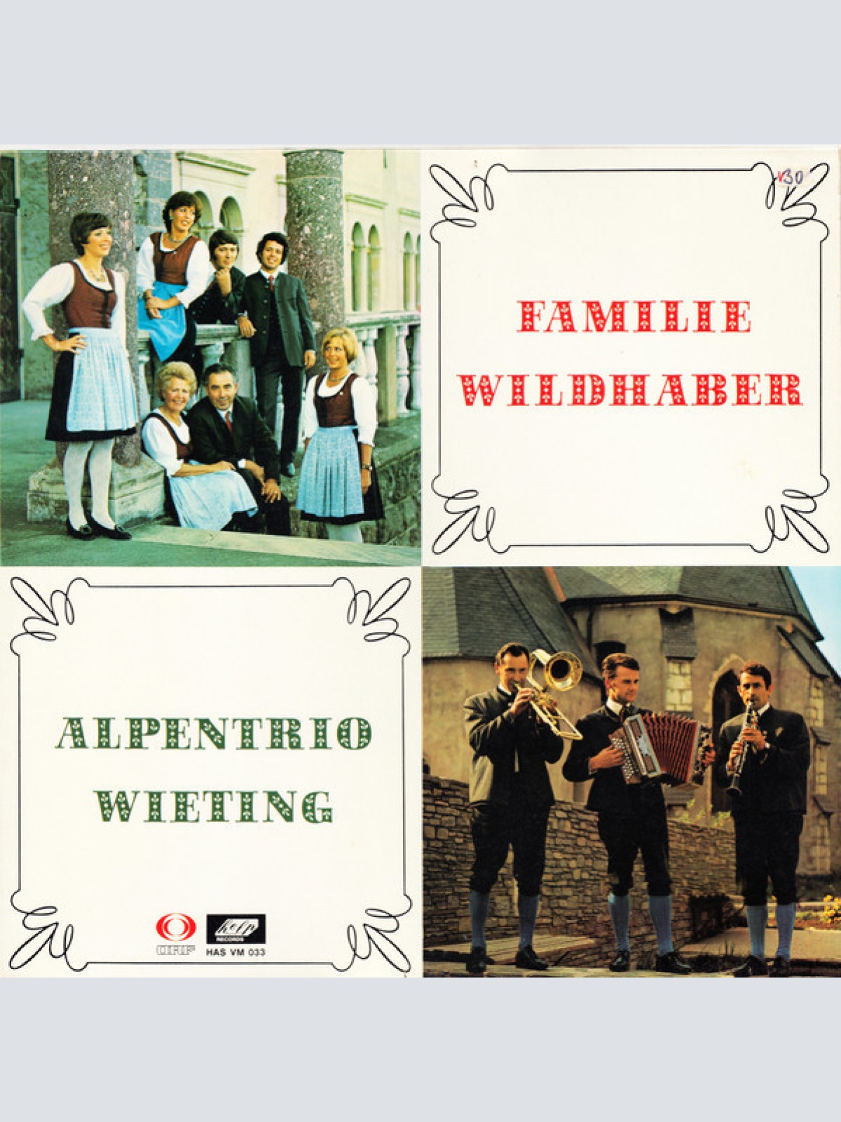 LP, Comp Alpentrio Wieting / Familie Wildhaber - Alpentrio Wieting - Familie ...