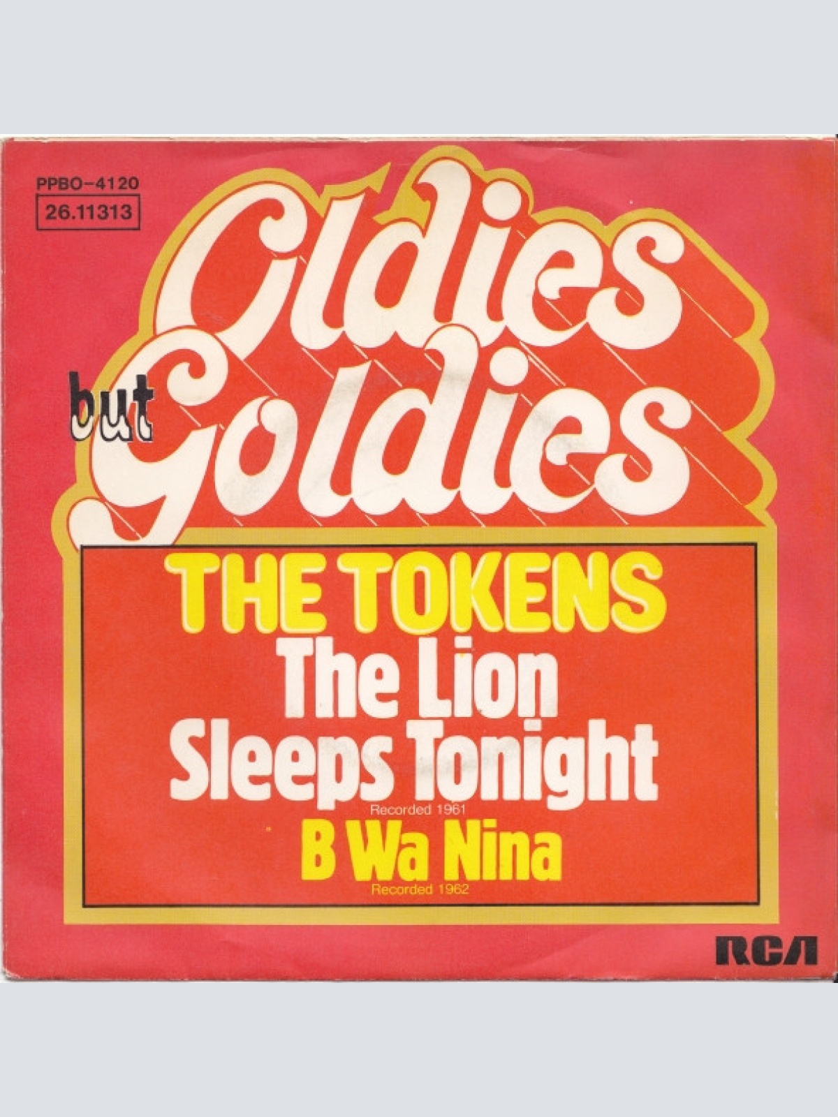 7", Single The Tokens - The Lion Sleeps Tonight / B Wa Nina