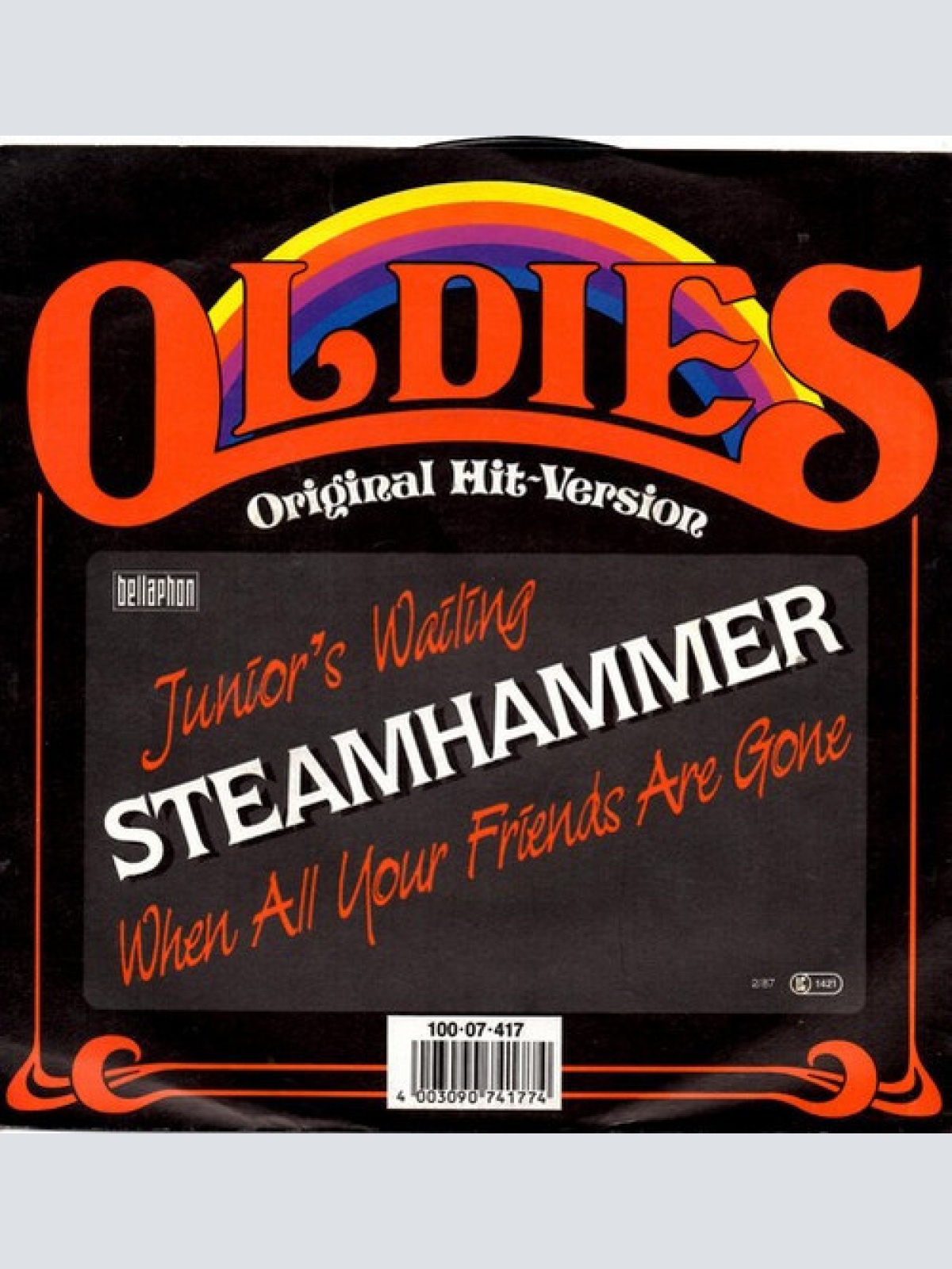 7", Single, RE Steamhammer - Junior's Wailing