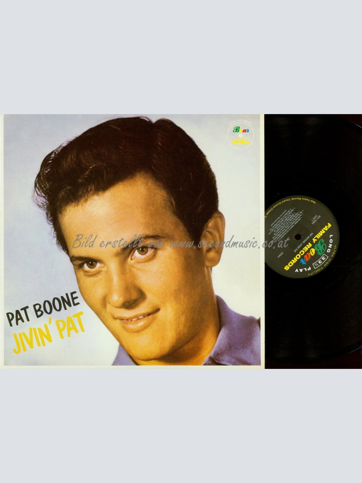 LP--PAT BOONE JIVIN PAT // BEAR FAMILY