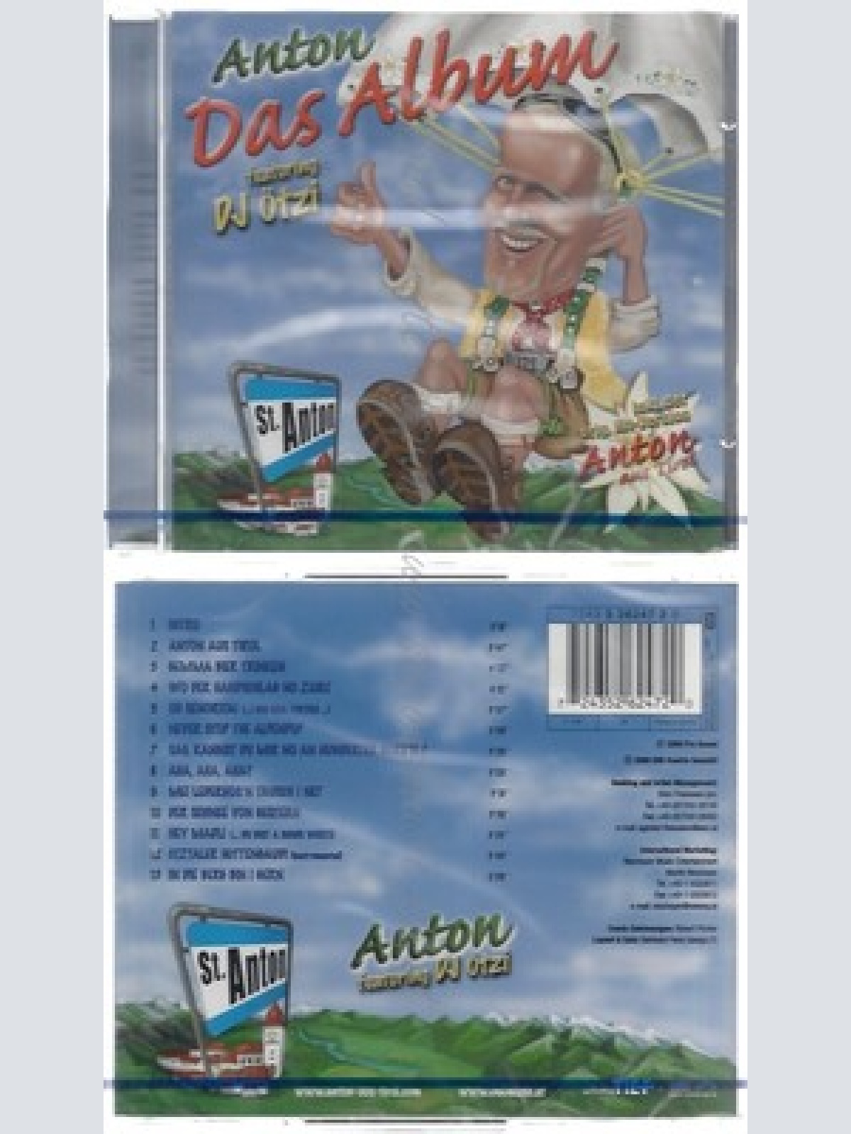 CD--NM-SEALED-ANTON DAS ALBUM--DJ ÖTZI -2000- -- DAS ALBUM