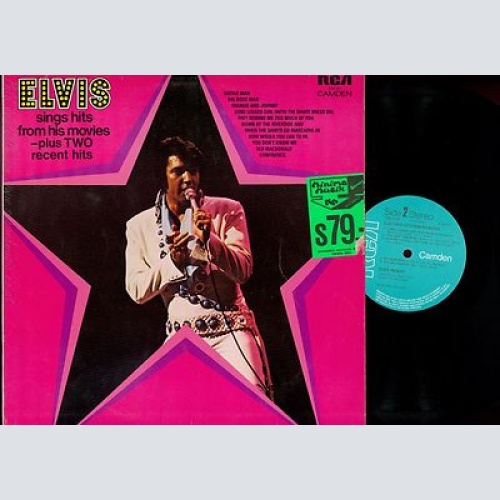 LP--ELVIS PRESLEY-- MOVIE HITS --RCA CAMDEN