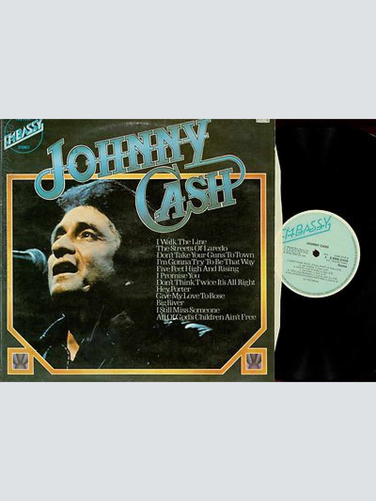 LP--JOHNNY CASH --EMBASSY--