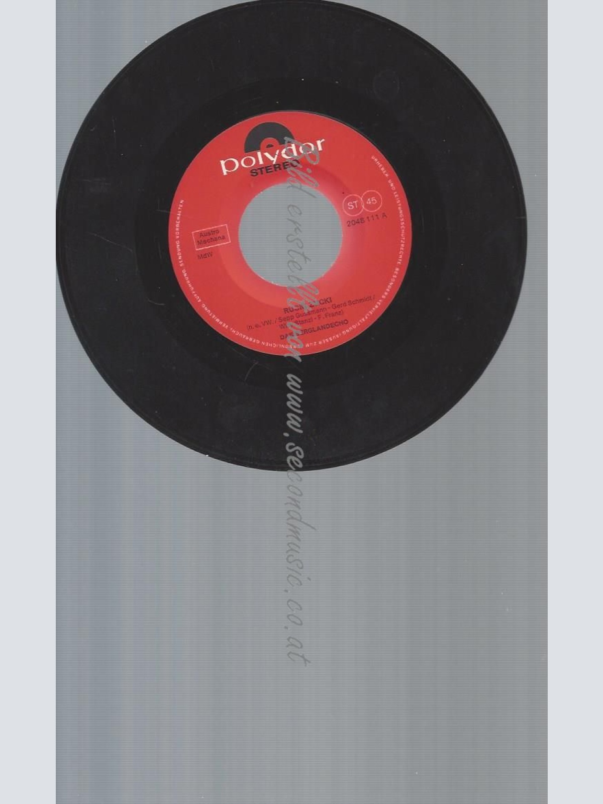 7" DAS BERGLANDECHO RUCKI ZUCKI