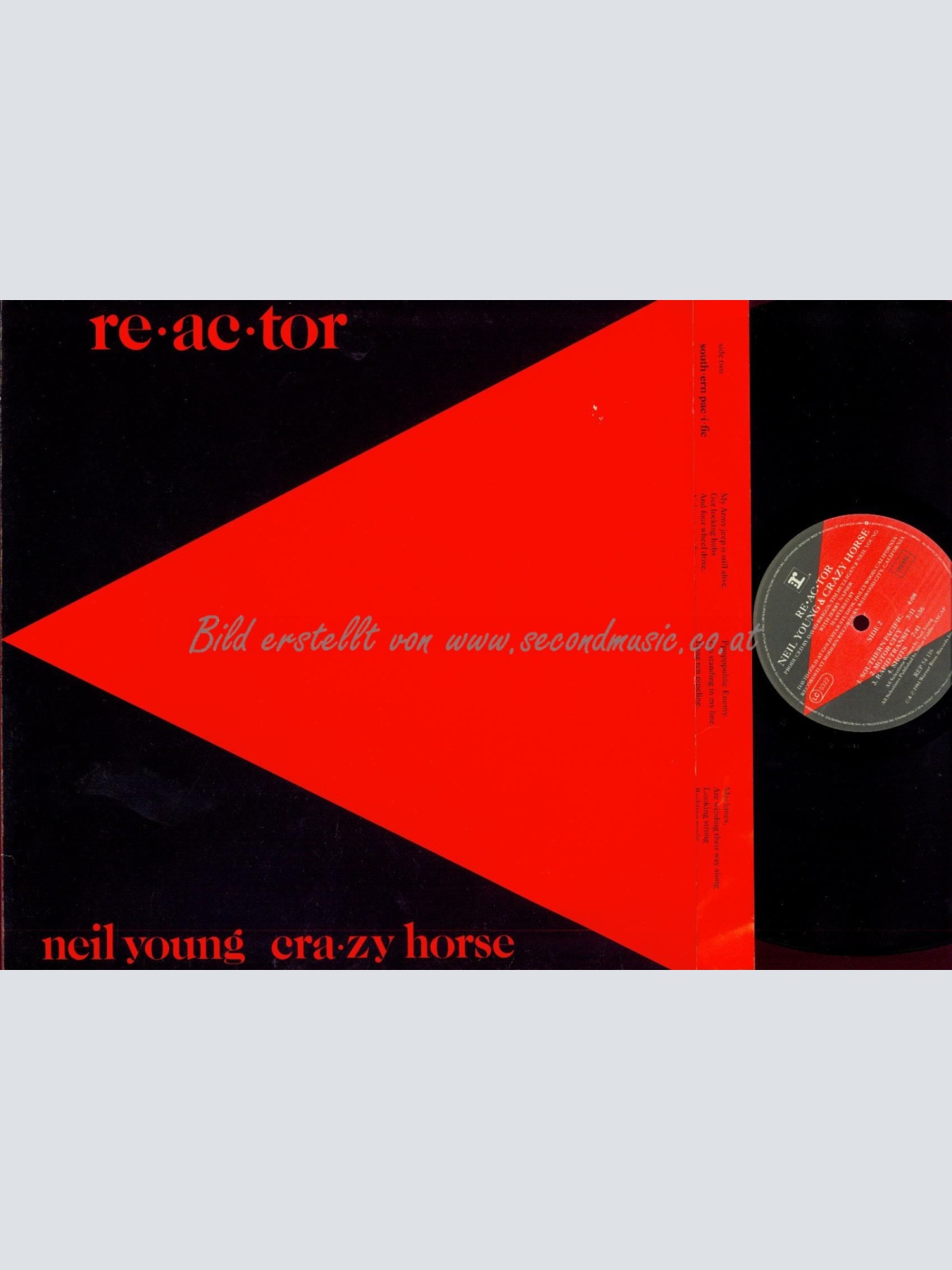 LP-- Neil Young & Crazy Horse  Reactor // OIS // GERMANY  1981