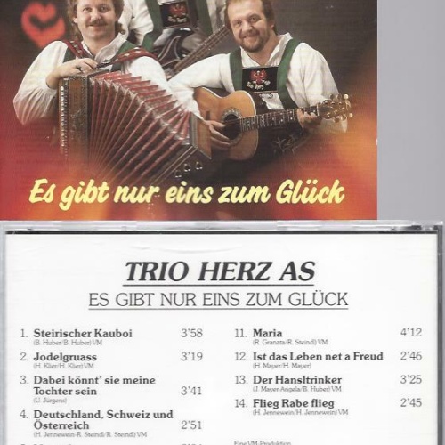 CD -Trio Herz As Es gibt nur eins zum Glück  // VM Records