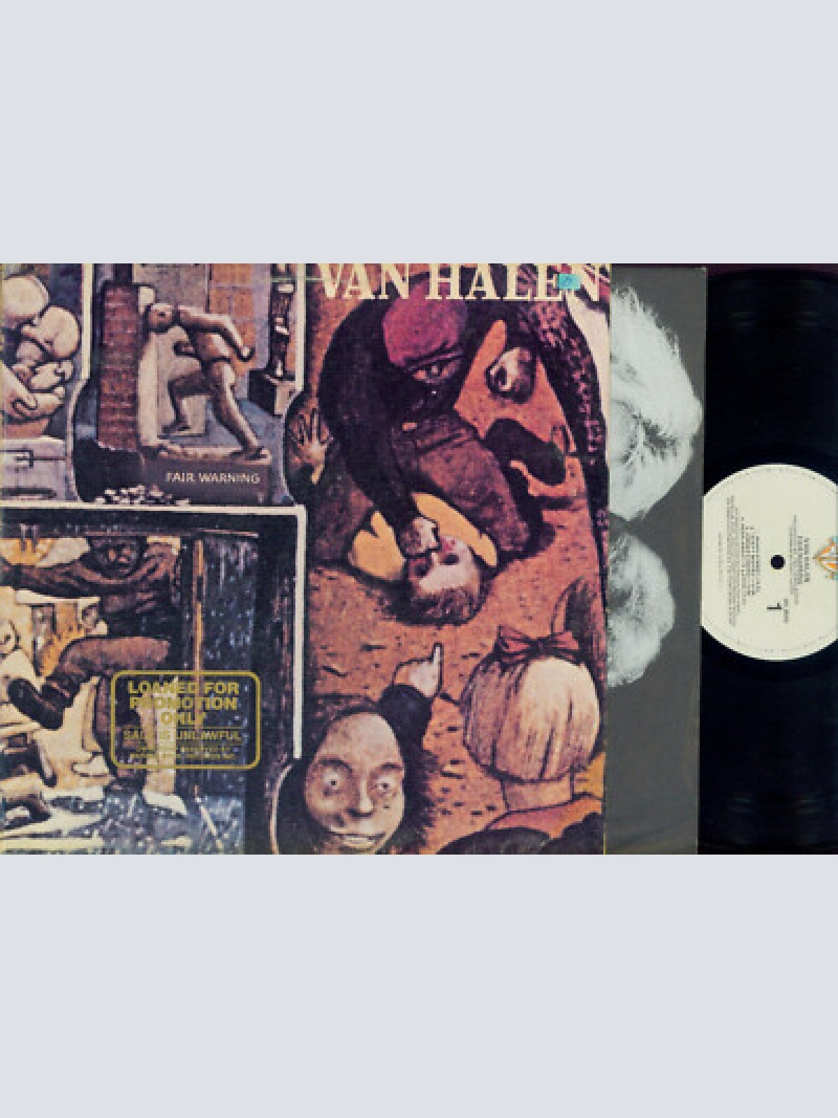 LP-- Van Halen ‎– Fair Warning  //OIS // Promo stamped Cover  //HS3540 /US
