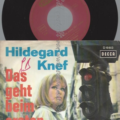 7"   Hildegard Knef  Das Geht Beim Ersten Mal Vorbei