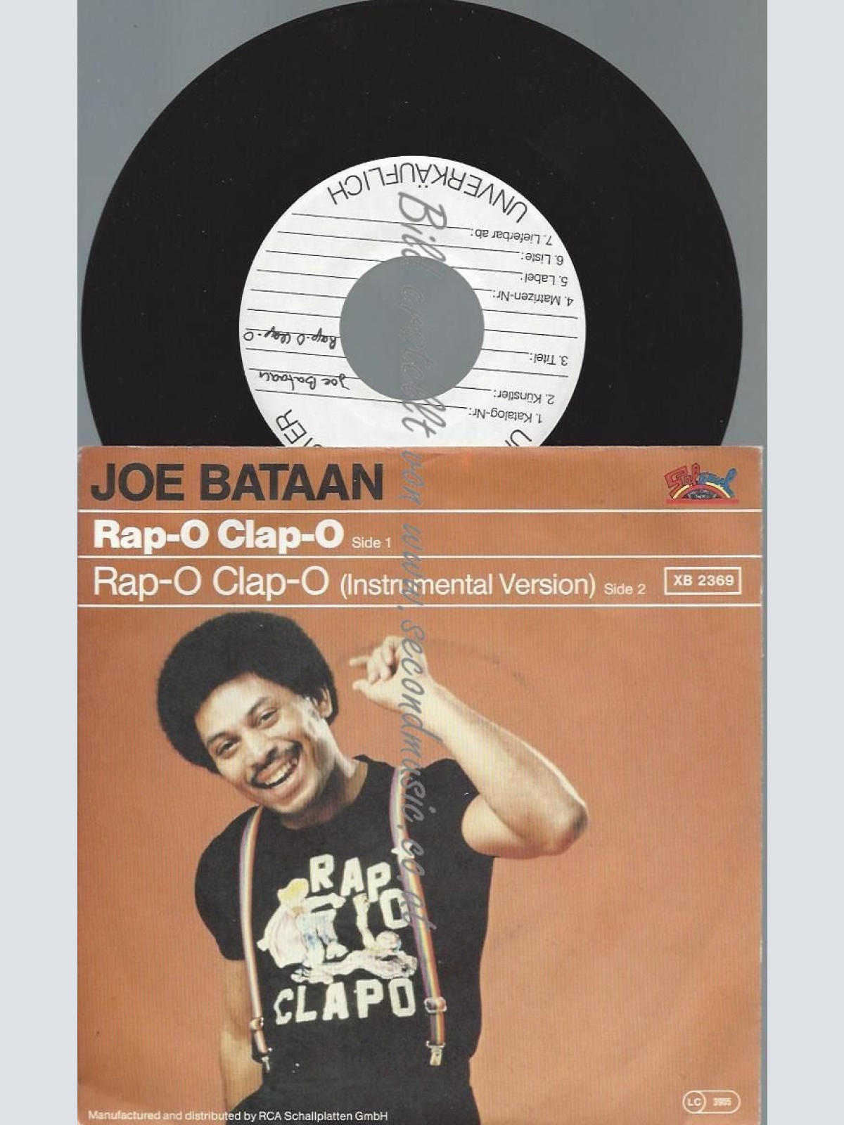 7"     Joe Bataan  Rap-O Clap-O  //PROMO